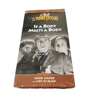 The‎ Three Stooges If A Body Meets A Body VHS Vintage Classic New Sealed 1993